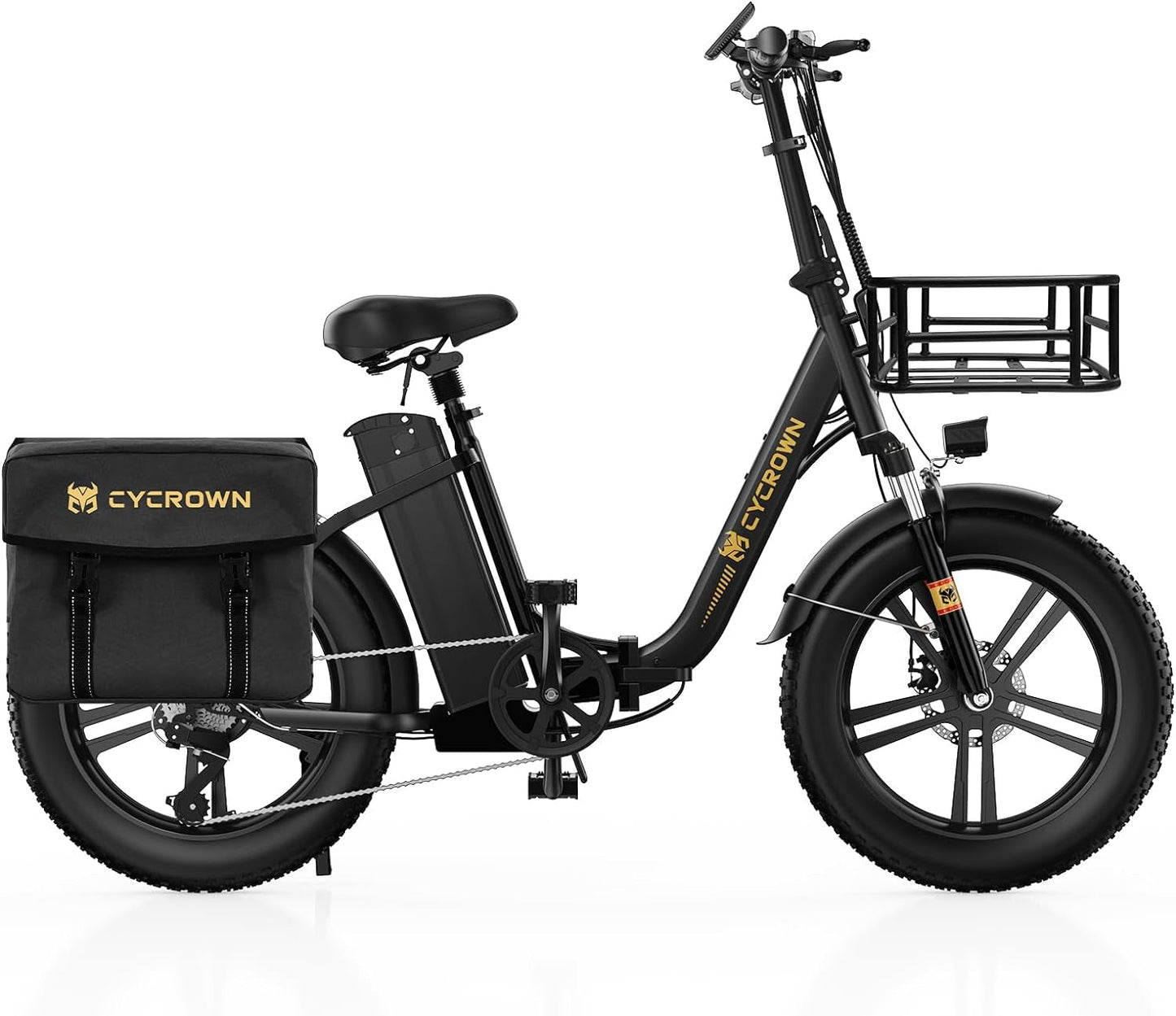 Cycfree Electric Bike for Adults up to 25MPH, 48V 20Ah Removable Battery Foldable Ebike with 750W Motor, 75 Miles Folding Ebikes for Adults 20" X 4.0"