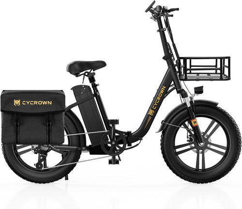 Cycfree Electric Bike for Adults up to 25MPH, 48V 20Ah Removable Battery Foldable Ebike with 750W Motor, 75 Miles Folding Ebikes for Adults 20" X 4.0"