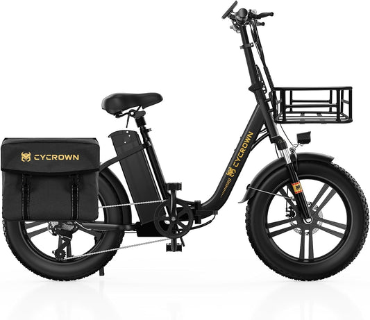 Cycfree Electric Bike for Adults up to 25MPH, 48V 20Ah Removable Battery Foldable Ebike with 750W Motor, 75 Miles Folding Ebikes for Adults 20" X 4.0"