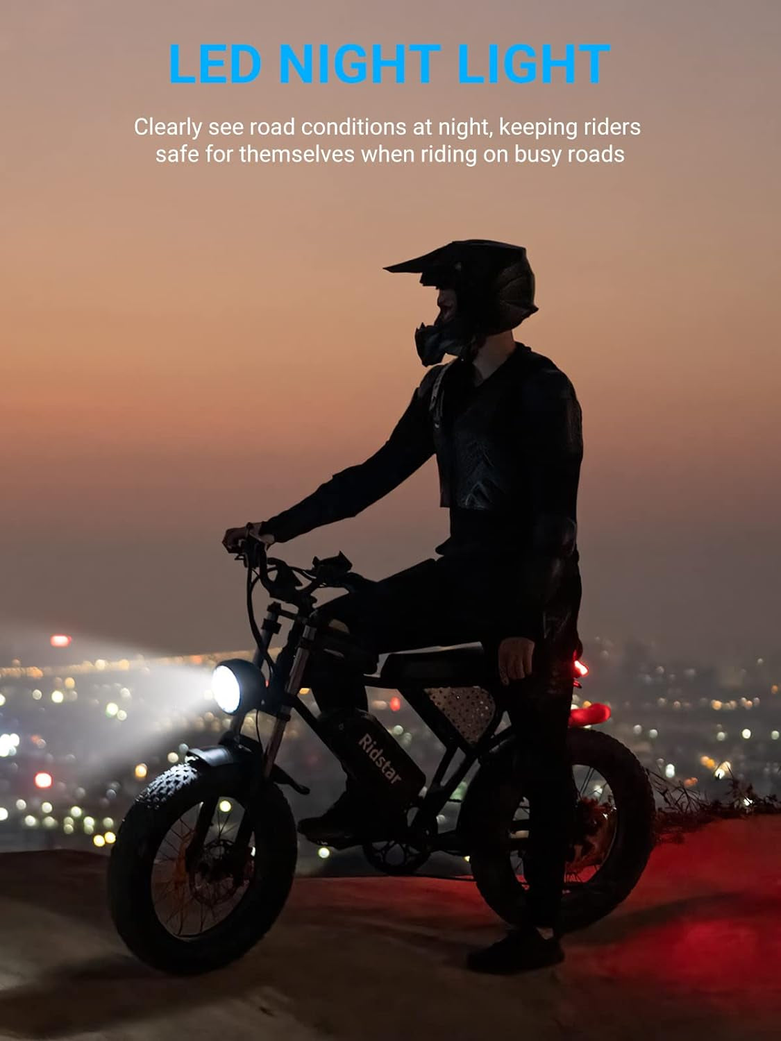 Electric Bike for Adults, 1000W/2000W, 25/30/35MPH Electric Dirt Bike, 48V 15/20AH, 52V 40AH Battery, Max 40-75 Miles, 20" Fat Tire Ebikes, Full