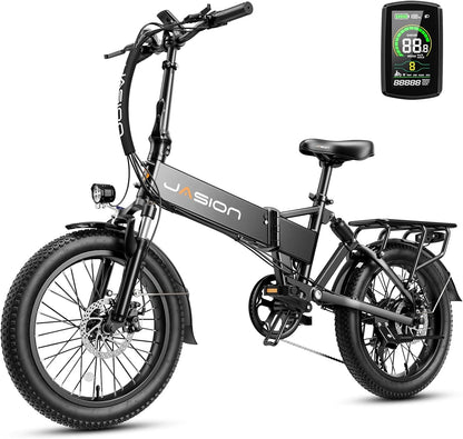 EB7 2.0 Electric Bike for Adults, 850W Peak Motor 28MPH Max Speed Folding Ebike, 48V 10AH Removable Battery, 20" Fat Tire with Dual Suapension,
