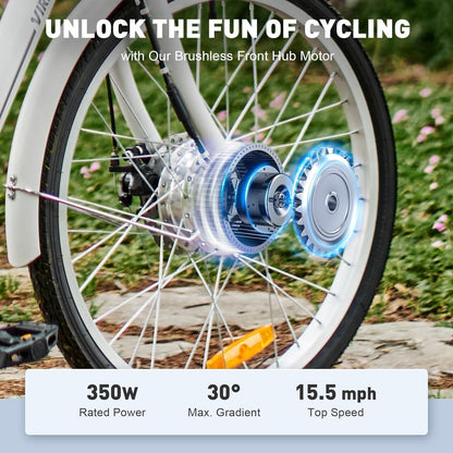 Electric Trike, 350W Electric Tricycle for Adults with Dual Chains, UL Tested 36V 10Ah Battery, 3 Wheel Electric Bicycle, E Trike with Basket for