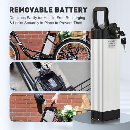 Electric Trike, Electric Tricycle for Adults with UL Tested 36V 10Ah Battery, 250W E Trike with Basket, 3 Wheel Electric Bicycle for Men Women Senior,