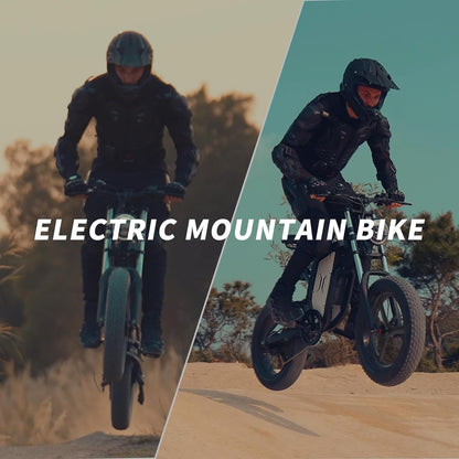 X20 Electric Bike for Adults 2000W Brushless Motor 48V 35AH Removable Battery 7 Speed Gear up to 30MPH Mountain Moped Electric Bicycle 20" 4.0 Fat