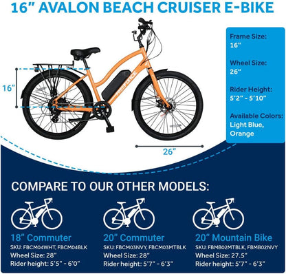 Electric Bike for Adults, Lightweight Ebike with 375W Bafang Motor, Kenda Tires, Shimano Drivetrain, 8 Gears, Throttle, Pedal Assist