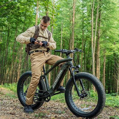 Electric Bike for Adults - 750W BAFANG Motor 48V 15Ah Larger Battery 26'' Fat Tire Ebike 7-Speed Electric Mountain Bike Beach Camping Snow Ebikes