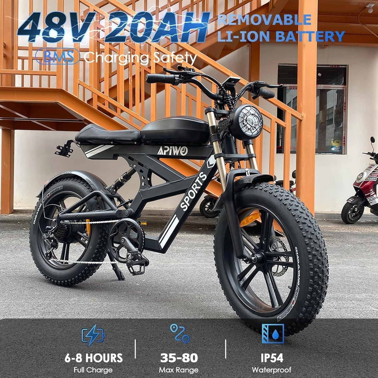 Electric Bike for Adults,1000W Electric Dirt Bike,20" X4.0 Fat Tire Mountain Ebike,48V 20AH Commuter Electric Bicycle,Up to 31Mph,Ship from US