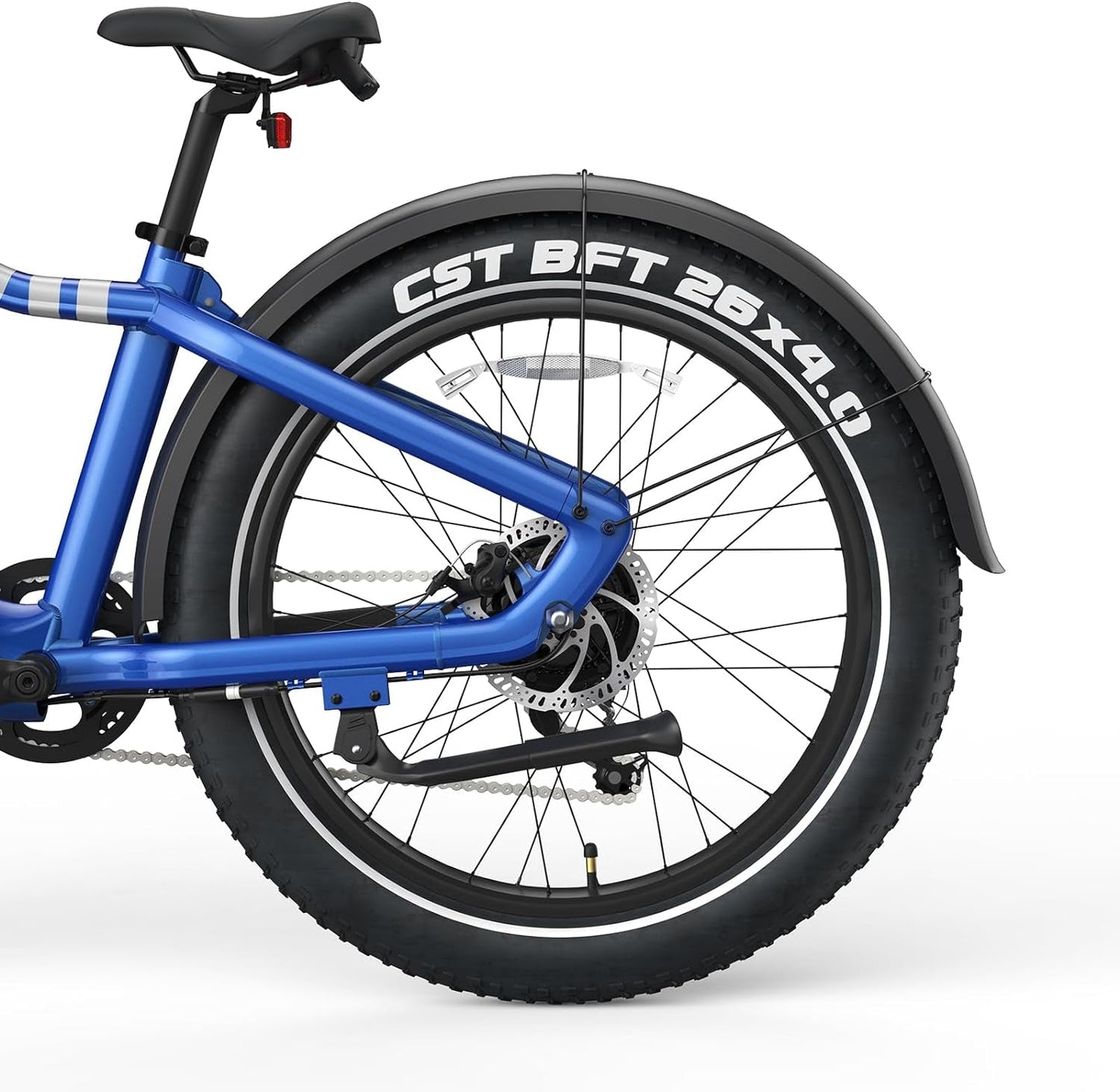 Ranger 4" Fat Tire E-Bike 330Lb Capacity BAFANG Rear Hub Motor 48V 750W Shimano 8-Speed Gears 45 Mile Range Custom LED Light Bar LCD Touchscreen