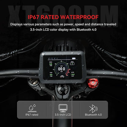 Electric Bike Match 1500W Dual Motor Peak Power 2400W and Samsung 48V 25Ah Lithium Battery Matches 26''X4.0'' Fat Tire, Electric Dirt Mountain Bike up