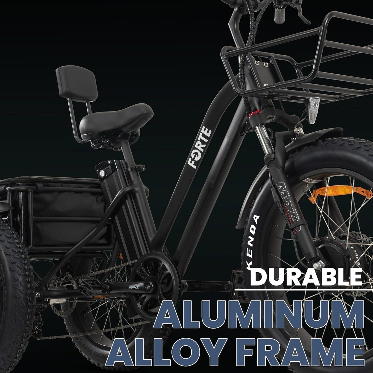 Electric Trike for Adults, 3 Wheel Motorized Bicycle with Big Wheels, Long Range Adult Tricycle up to 40 Miles, Foldable Three Wheel Bikes, 750W Motor
