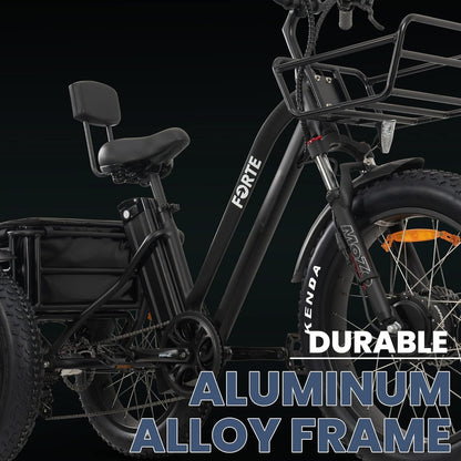 Electric Trike for Adults, 3 Wheel Motorized Bicycle with Big Wheels, Long Range Adult Tricycle up to 40 Miles, Foldable Three Wheel Bikes, 750W Motor