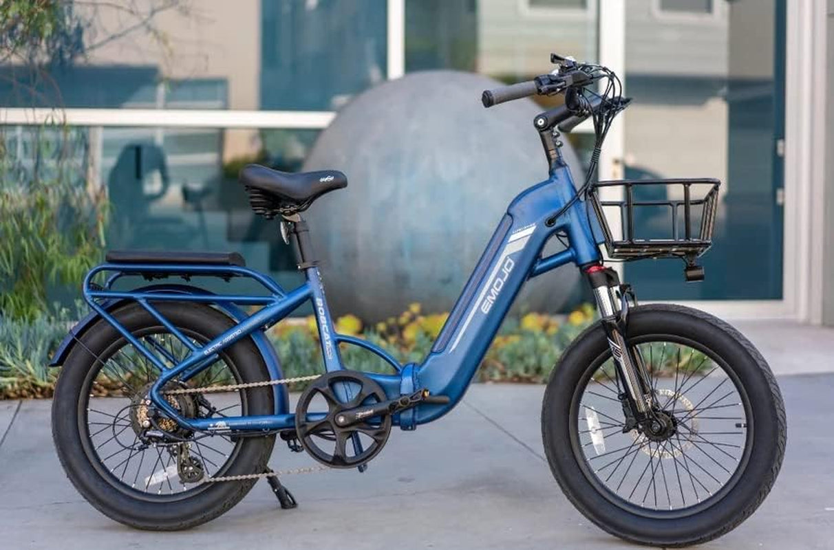 Bike Bobcat Foldable Electric Bicycle, 500W 48V Step-Thru Ebike with 7-Speed Gearing