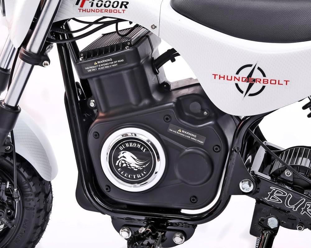 TT1000R, 1000W 48V Lithium Ion, 4 Speeds, 30 Mph, up to 350Lb Rider, Electric Mini Bike