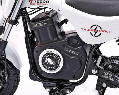TT1000R, 1000W 48V Lithium Ion, 4 Speeds, 30 Mph, up to 350Lb Rider, Electric Mini Bike