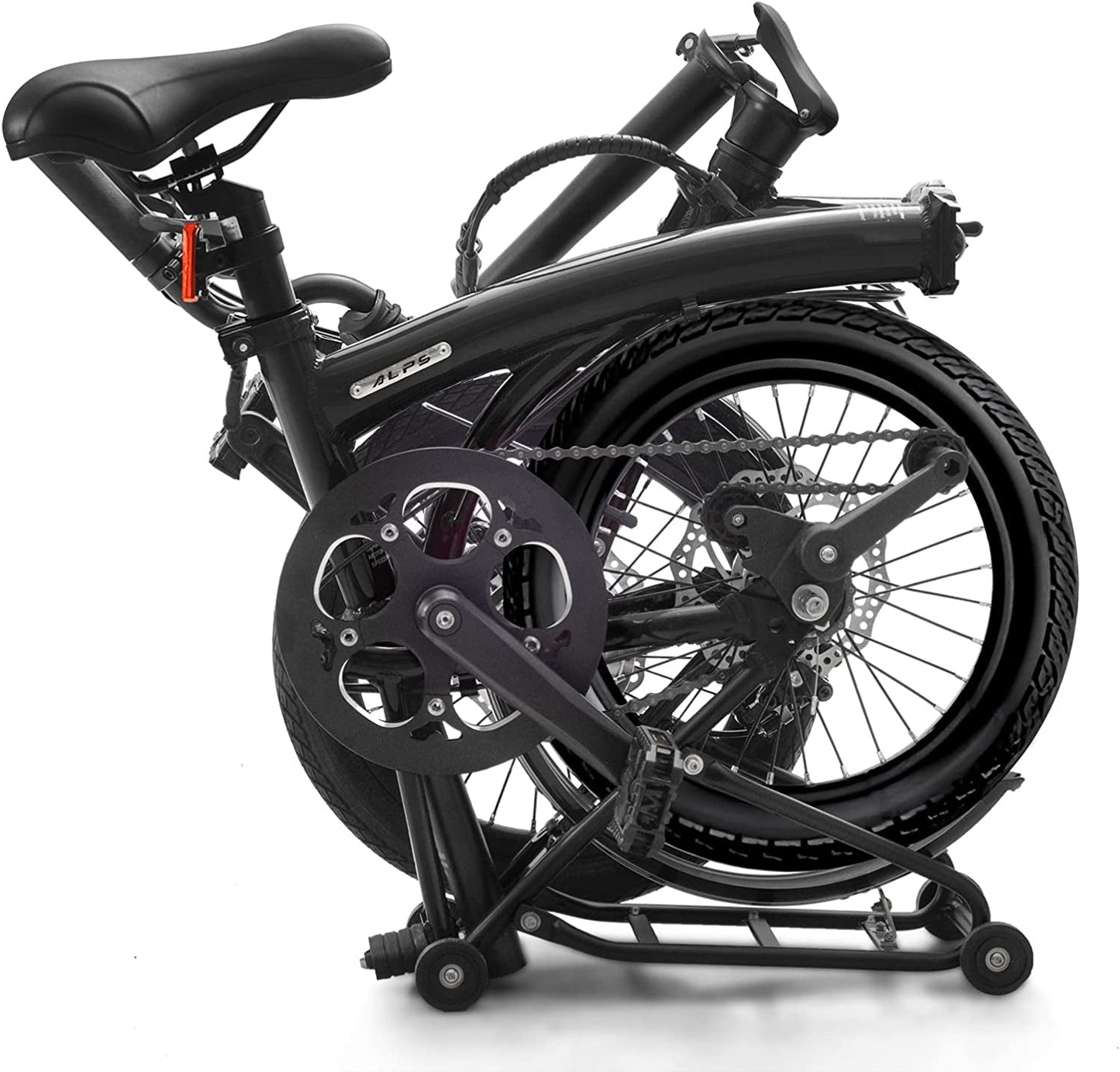 ALPS Folding Electric Bike for Adults-Li-Ion 6.8Ah/350Wh Battery -16" Tire Foldable Electric Bike with Dual Disc Break and Sturmey Archer Electric