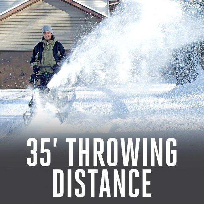 EGO 21" Peak Power Snow Blower (2-5.0Ah Batteries, 550W Charger)