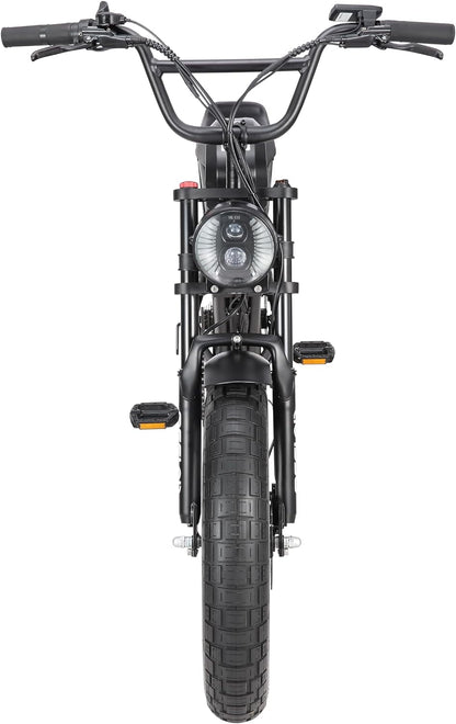 MEELOD Electric Bike for Adults with 2400W Dual Motor, 35Mph Max Speed, 48V 40Ah Dual Battery Ebikes for Adults, 20" X 4.0 Fat Tire Electric Bike,