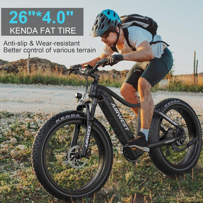 Electric Bike for Adults 750W Bafang Motor 28MPH Ebike with Removable 48V 15Ah LG Battery up to 50 Miles 26" Fat Tire Electric Mountain Bike Shimano 7
