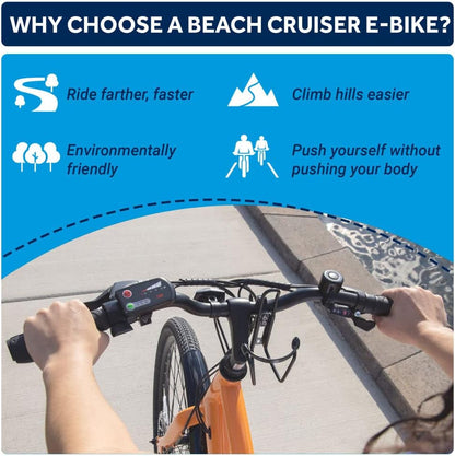 Electric Bike for Adults, Lightweight Ebike with 375W Bafang Motor, Kenda Tires, Shimano Drivetrain, 8 Gears, Throttle, Pedal Assist