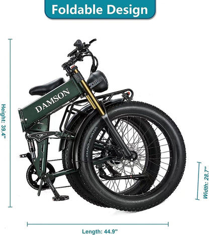 1000W Electric Bike Ebike for Adult 48V 20AH Removable Battery 26"X4"Fat Tire up to 30MPH &75 Miles Long Range off Road Beach Mountain Electric