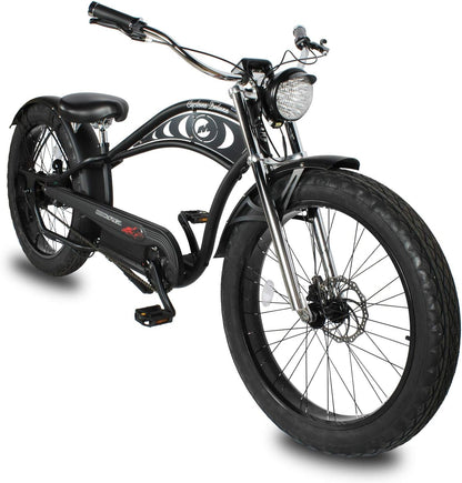 Cyclone Electric Cruiser Beach Bike Front Rear DISC Braking 26X4.0 Fat TIRE Bicycle