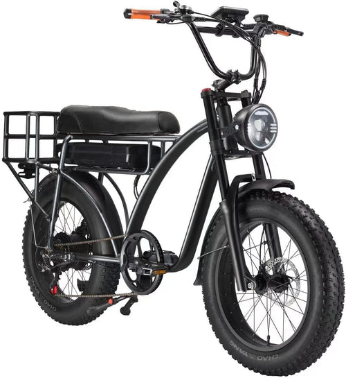 SMLRO E5 plus Electric Bike for Adults 20" X 4.0 Fat Tire with 2000W Dual Brushless Motor, 45 KM 30MPH Shimano 7 Speed MTB, 48V 18Ah Removable