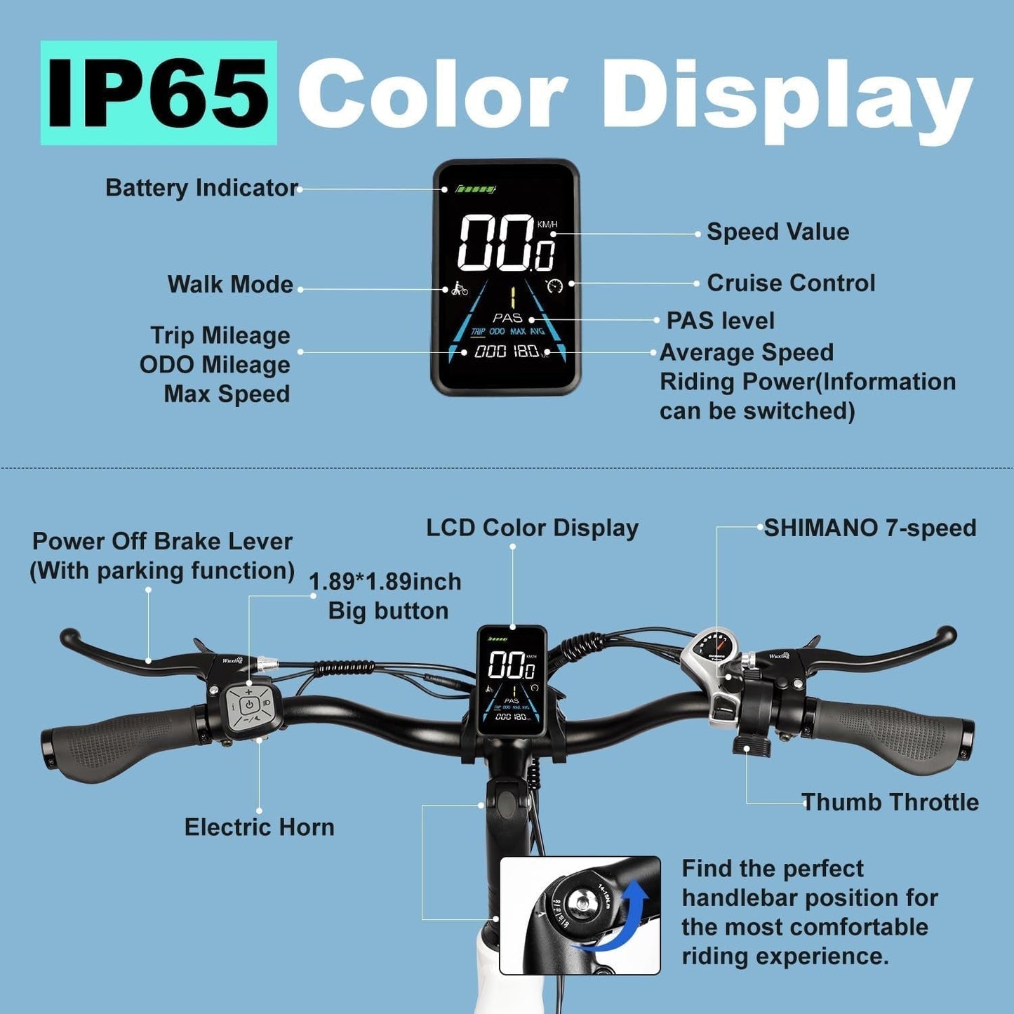 Three Wheel E-Bike for Adults 100+ Miles Long Range 750W 48V 31.5Ah Removable Dual Battery 3 Wheel Electric Bicycle with Large Basket for Seniors 20"