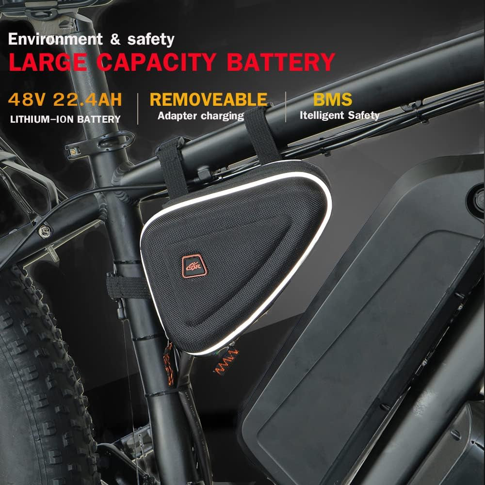 SMLRO XDC600 Dual Motors 22.4AH 2000W 26" Fat Tire Electric Bike 35MPH, Mountain E-Bike Electric Bicycle Ebikes for Adults
